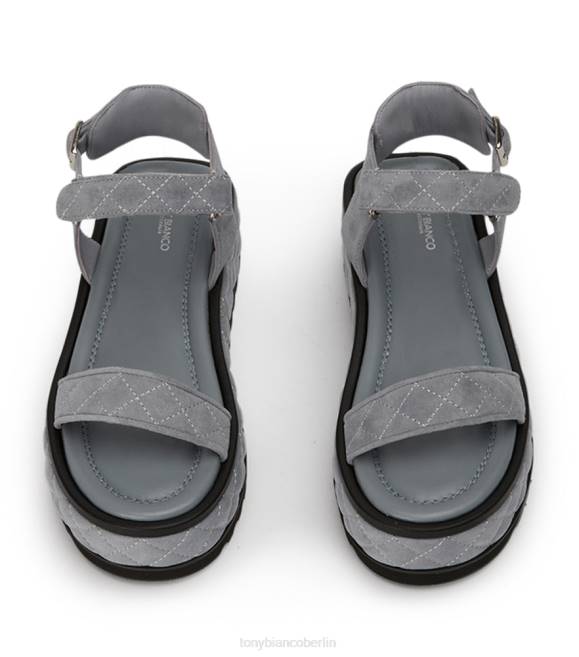 Sandalen| de Tony Bianco Frauen Zahara-Sandalen Stahlgraues Wildleder 4624605